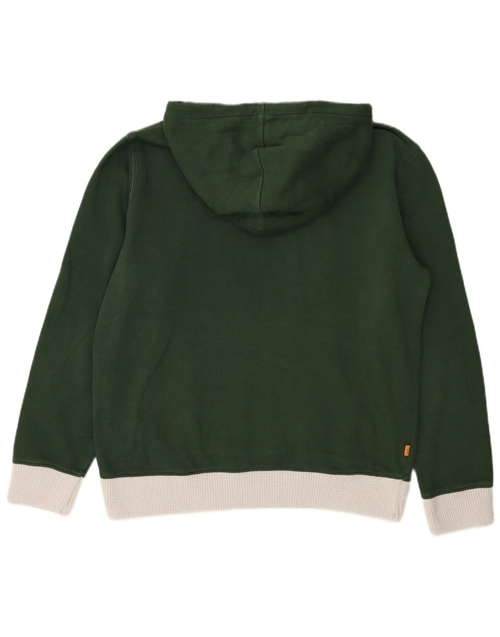 Timberland Pull à Capuche Graphic Regular Fit Homme Vert Moyen Colourblock