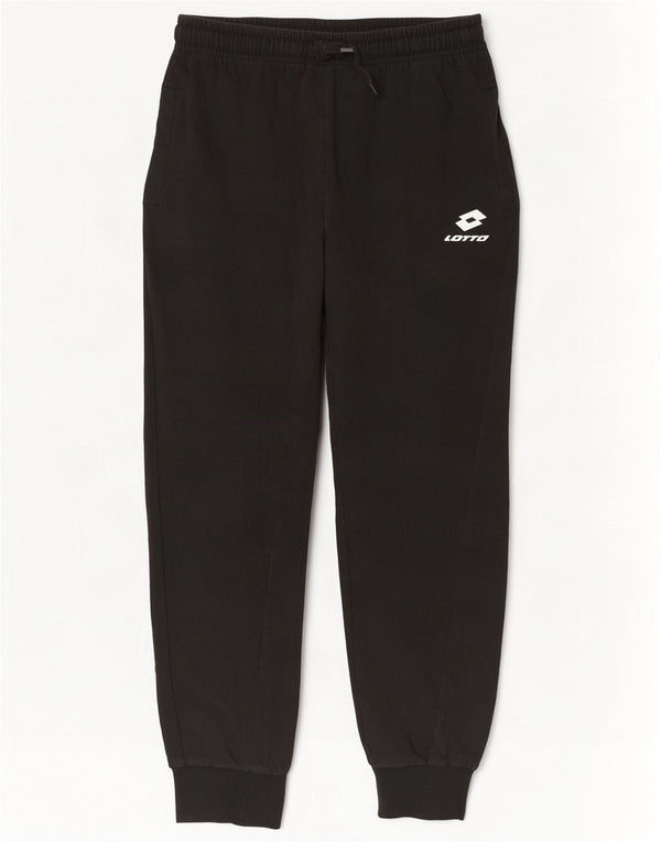 Lotto Pantalon de Survêtement Homme Joggers Large Noir Coton