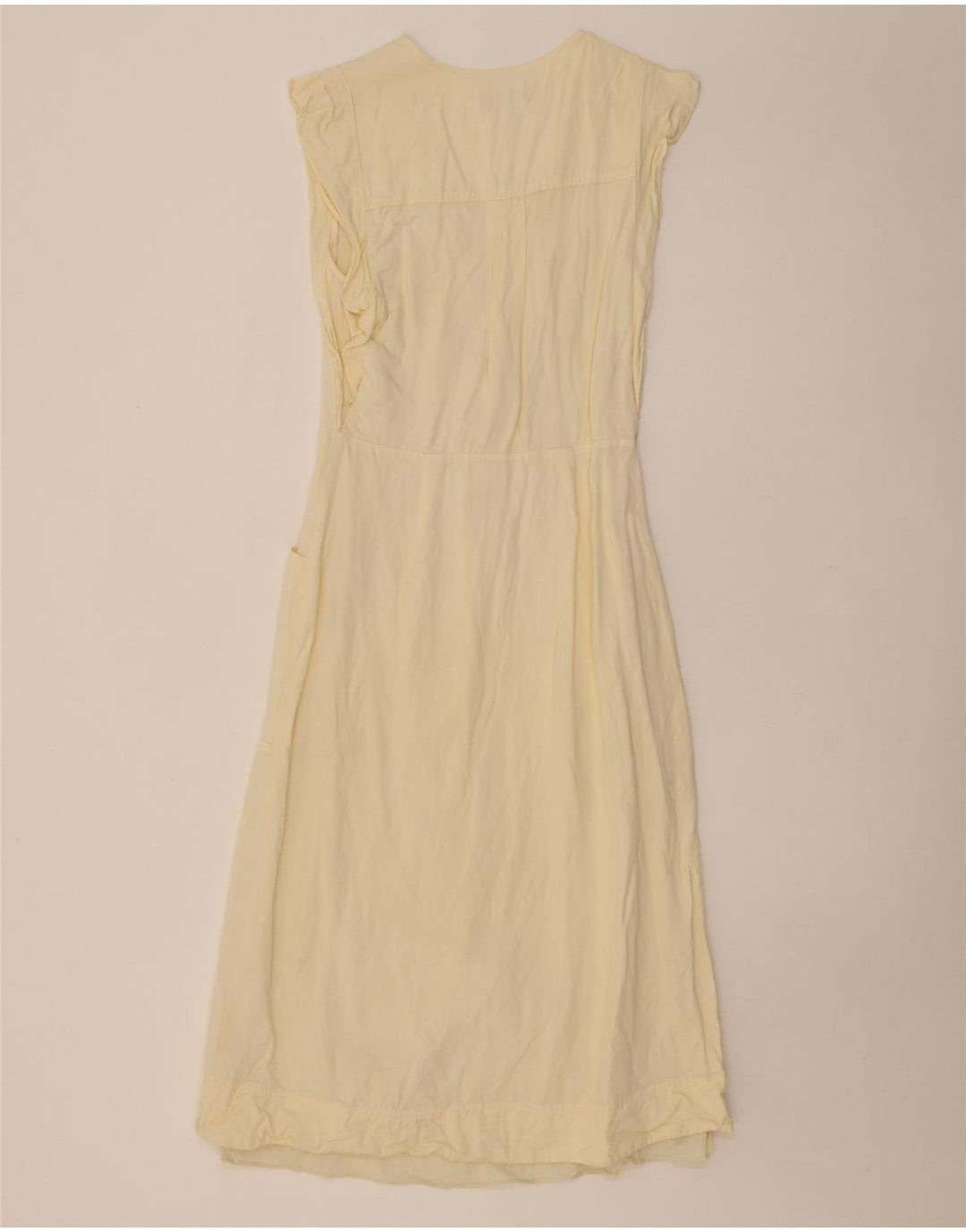 REISS Robe fourreau pour femme UK 10 Small Beige Viscose