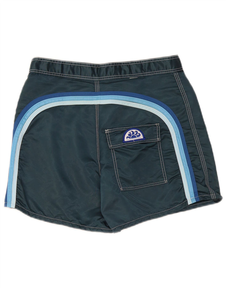 Sundek Short de bain homme petit nylon rayé bleu marine