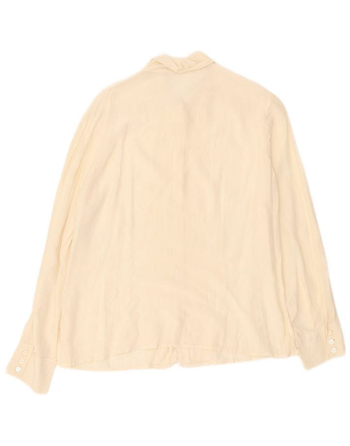 Chemise formelle femme vintage UK 16 Large Off White