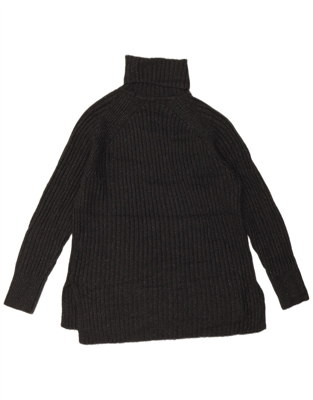 Marks & Spencer Pull col roulé pour femme UK 14 Medium Noir moucheté