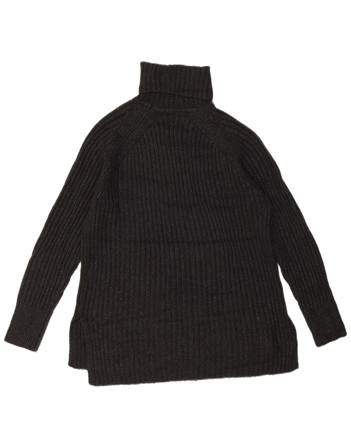 Marks & Spencer Pull col roulé pour femme UK 14 Medium Noir moucheté