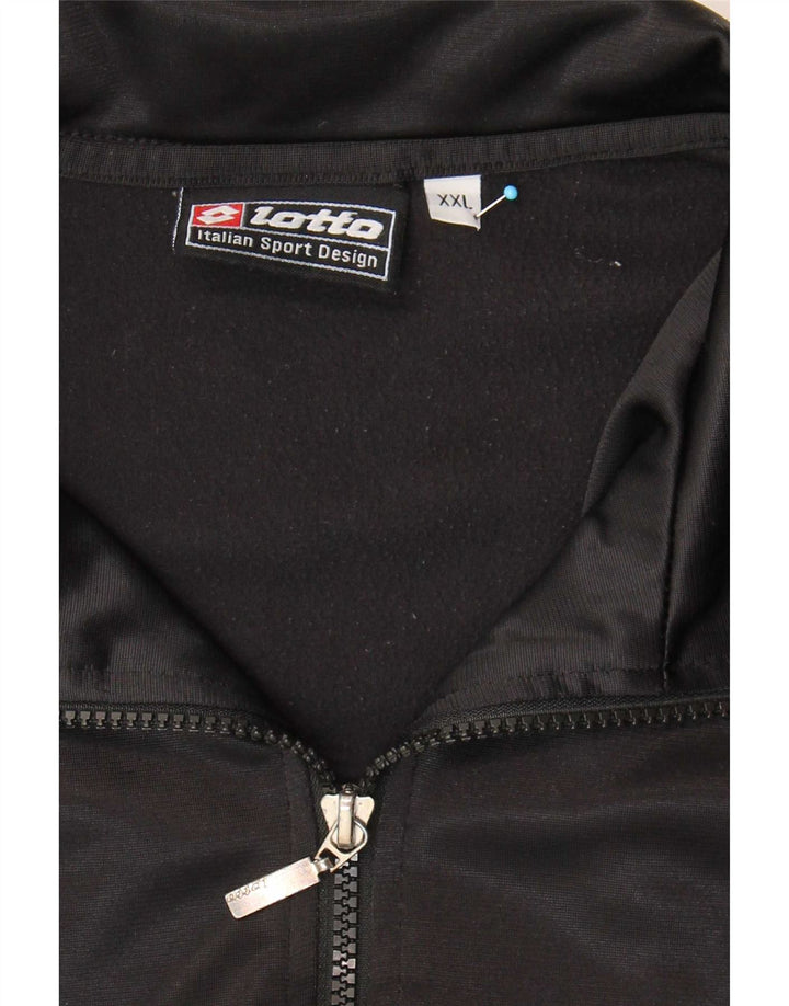 Lotto Veste de survêtement graphique pour homme 2XL Noir