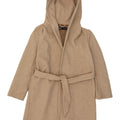 Zara Manteau à capuche pour femme UK 44 Polyester beige moyen