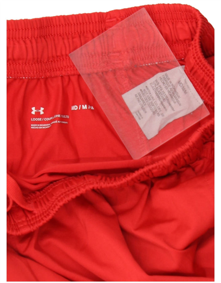 UNDER ARMOUR Short de Sport Homme Rouge Moyen Colorblock Polyester