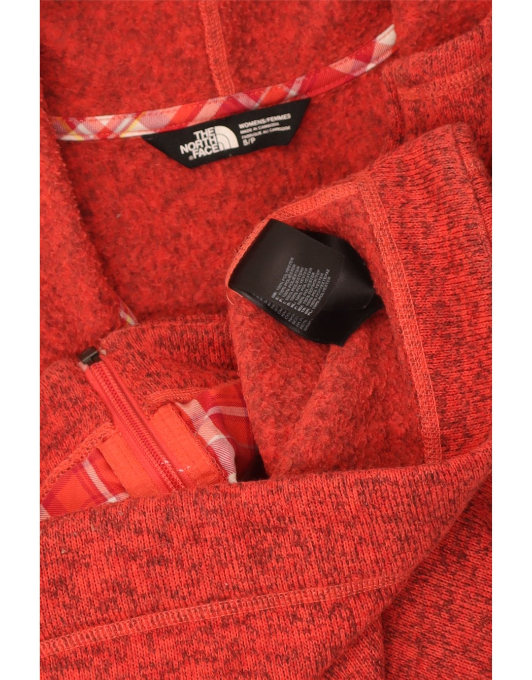 The North Face Veste de survêtement pour femme UK 10 Petit Rouge Moucheté