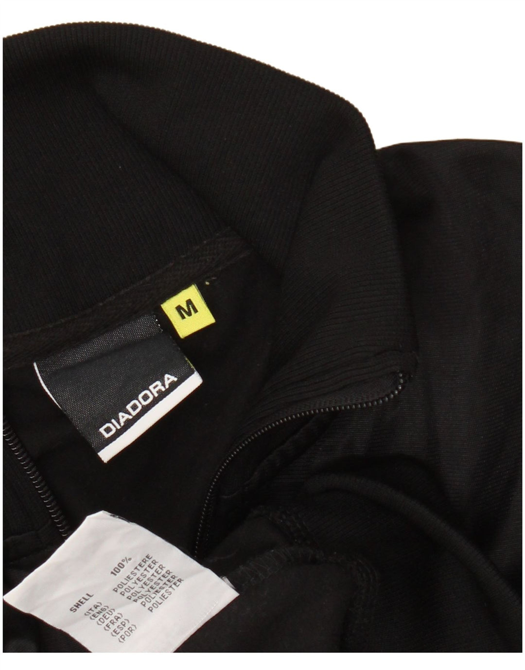 DIADORA Veste de survêtement pour femme UK 14 Medium Noir Polyester