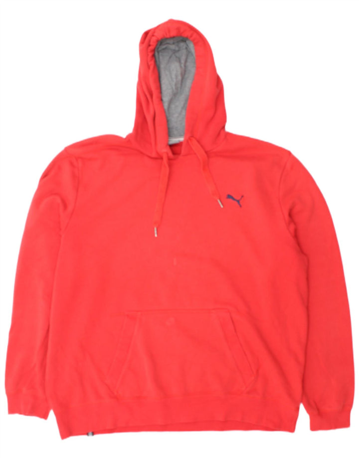 Puma Sweat à capuche pour homme XL Rouge Coton
