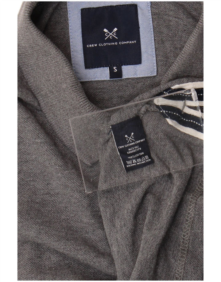 Crew Clothing Polo Homme Petit Gris Coton