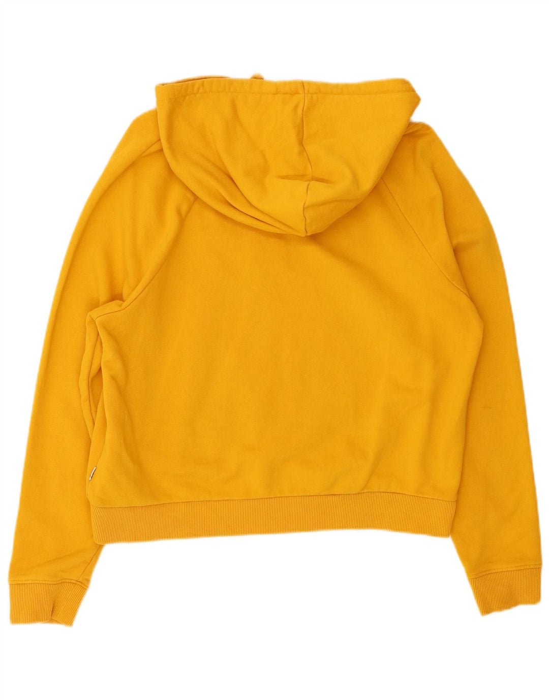 VANS Pull à capuche graphique coupe ample pour femme UK 14 en coton jaune moyen