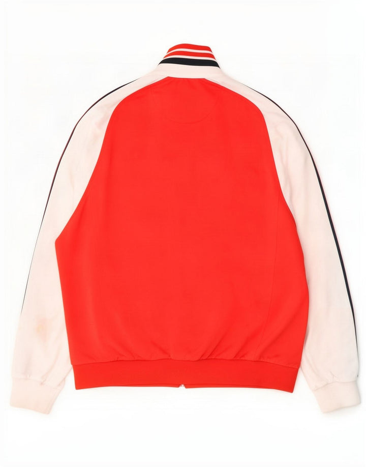Champion Veste de survêtement pour homme Large Rouge Colourblock Polyester