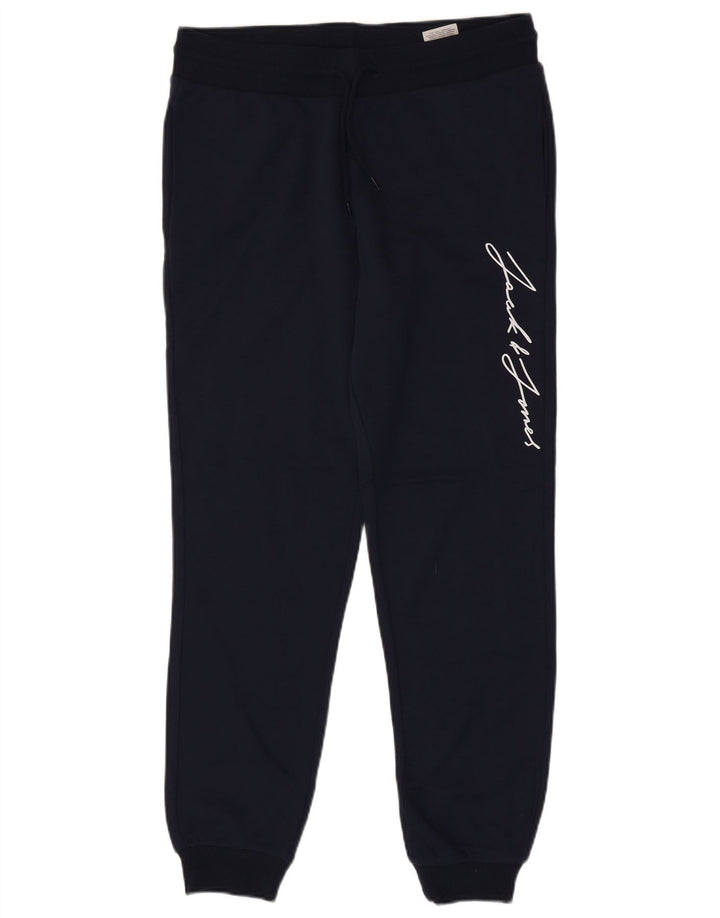 Jack & Jones Pantalon De Survêtement Graphique Joggers Homme Bleu Marine Moyen