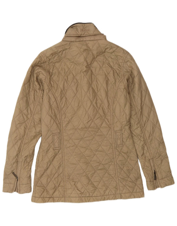 Barbour Veste matelassée pour femme UK 8 Small Beige Polyamide