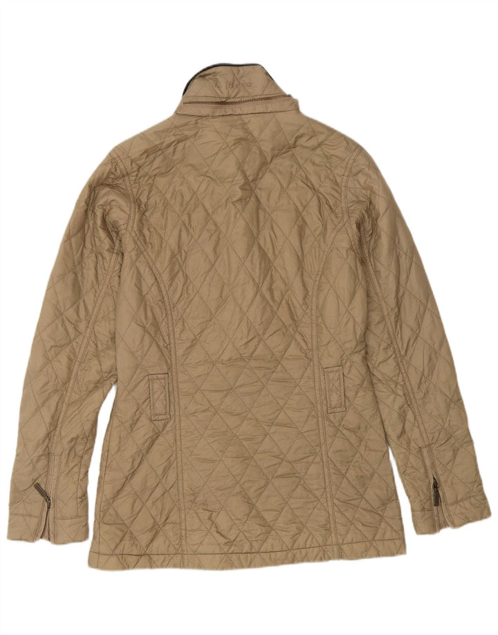 Barbour Veste matelassée pour femme UK 8 Small Beige Polyamide