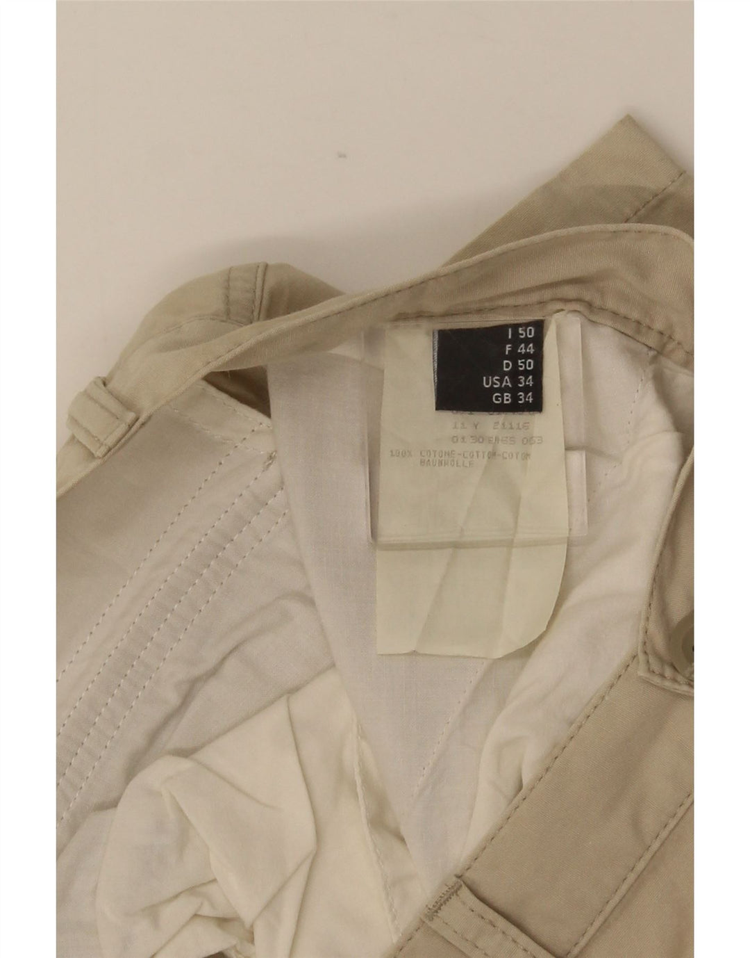 BELFE & BELFE Short Cargo Homme W34 Grand Coton Beige