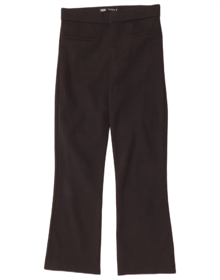 Zara Pantalon décontracté bootcut pour femme Petit W26 L25 Noir