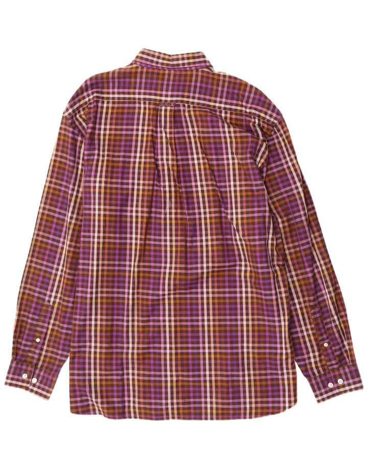 Gant Chemise Regular Fit XL Violet Vichy Coton Homme