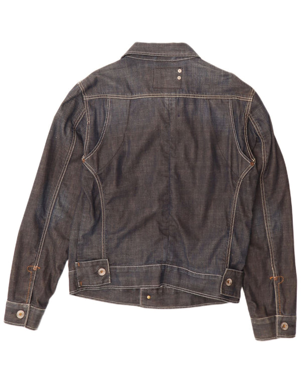 G-Star Veste en jean pour homme UK 40 Large Bleu marine Coton
