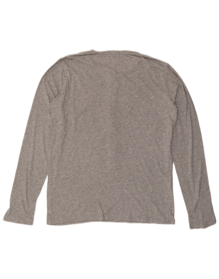 CHEAP MONDAY Top Homme Manches Longues Gris Moyen Moucheté
