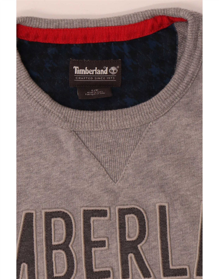 Timberland Sweat-shirt graphique pour homme en coton gris petit