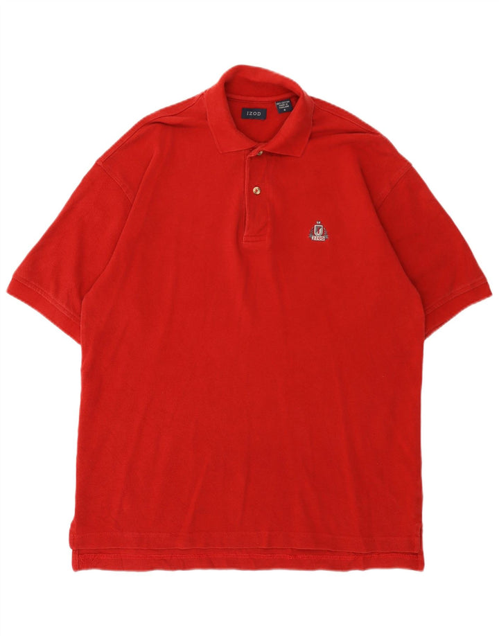 IZOD Polo Homme Petit Rouge Coton
