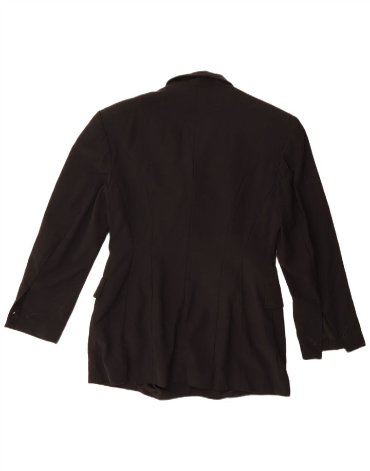 Joop Veste Blazer Croisée Femme IT 42 Laine Vierge Noir Moyen