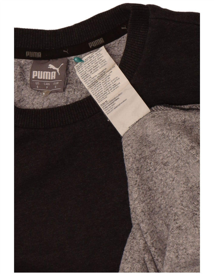 Puma Sweat-shirt pour homme en coton gris Small