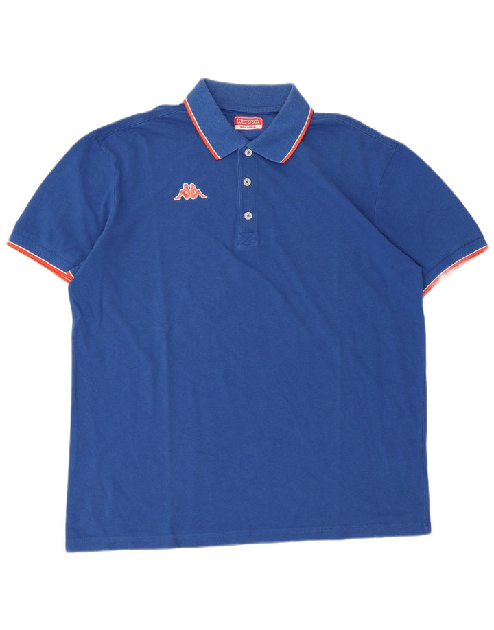 Kappa Polo Homme 2XL Bleu Coton