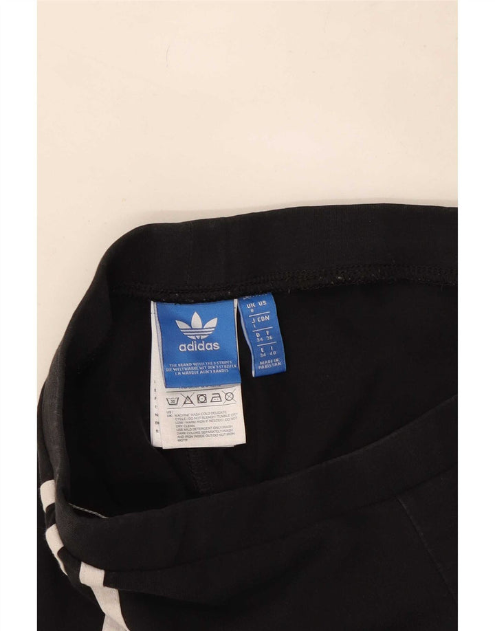 Adidas Leggings Femme UK 8 Petit Coton Noir