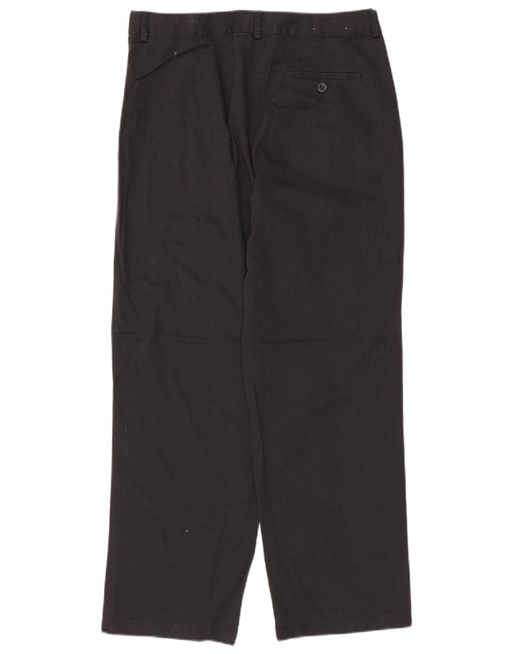 L.L.Bean Pantalon Chino Droit Femme US 8 Medium W30 L27 Coton Noir