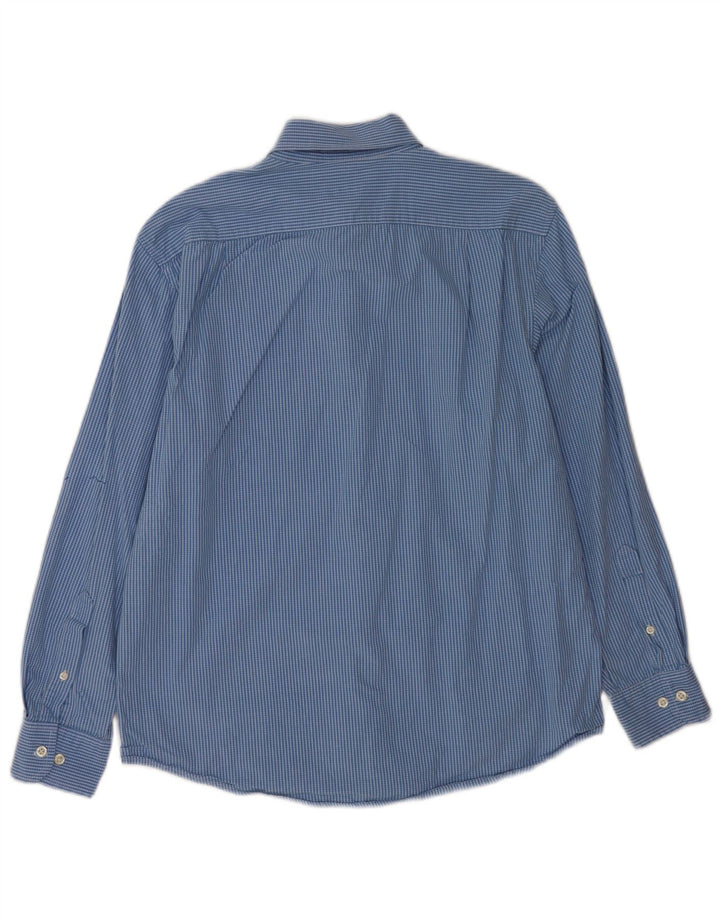 Izod Chemise Homme Bleu Moyen Carreaux Coton