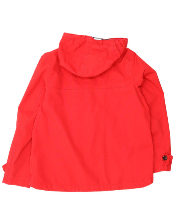 JOULES Veste coupe-vent à capuche pour femme UK 14 Large Rouge Coton