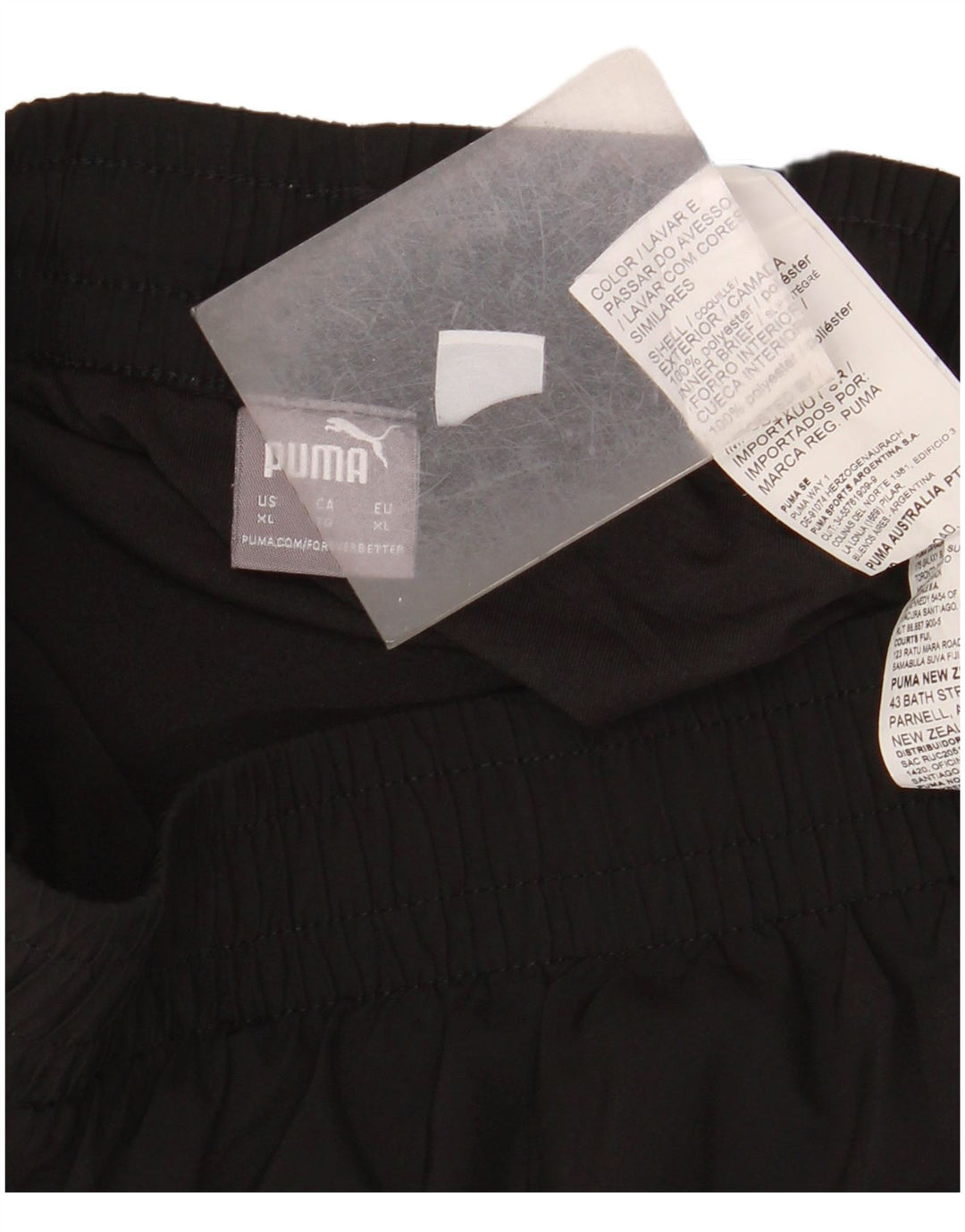 Puma Short de sport pour femme UK 18 XL Noir Polyester