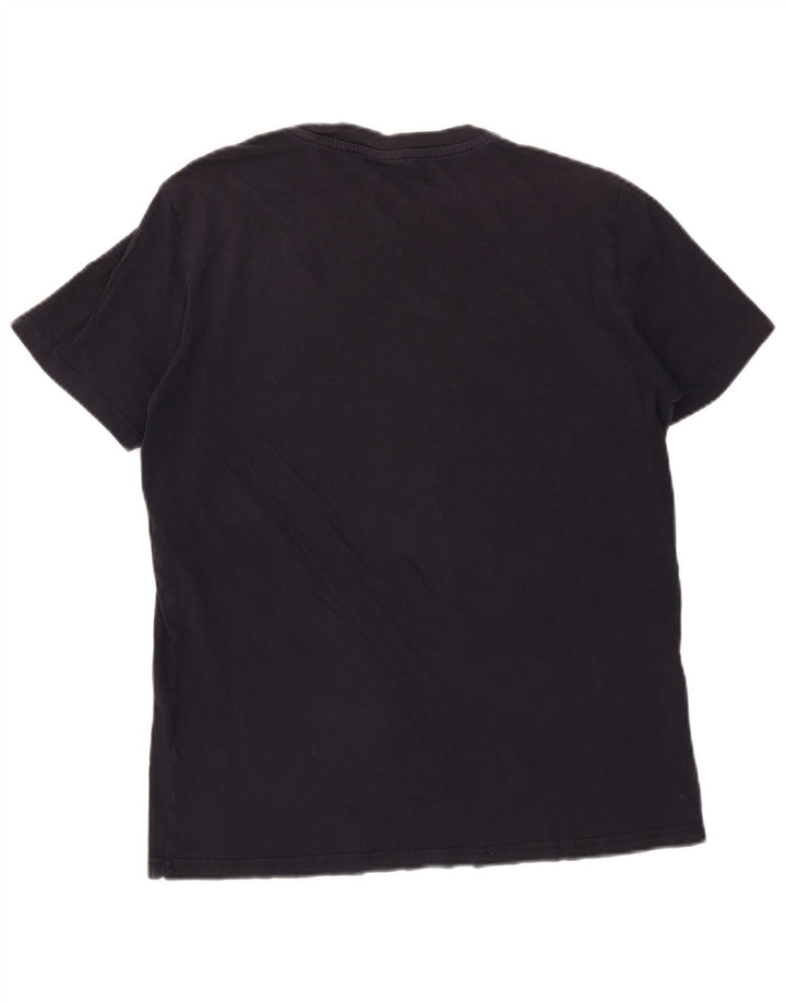 Champion T-Shirt Graphique Homme Bleu Marine Moyen Coton