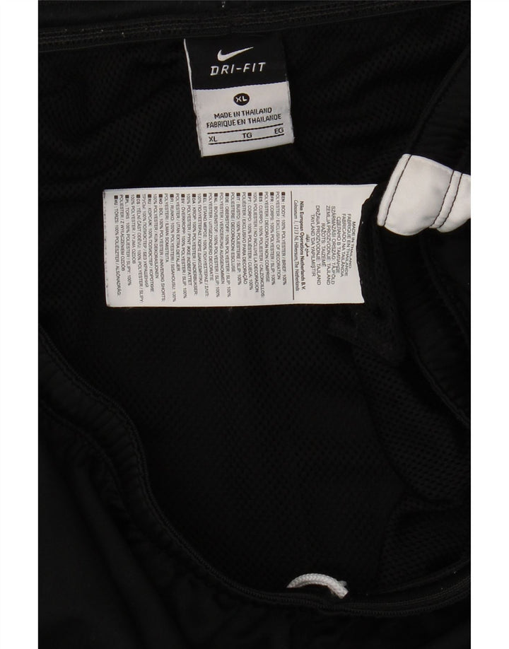 NIKE Short de sport Dri Fit pour homme XL Noir Colorblock Polyester