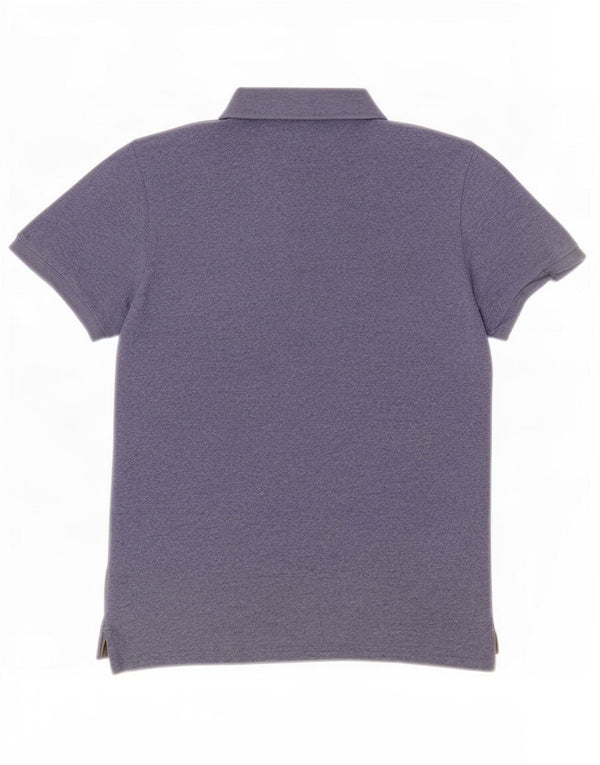 Superdry Polo Graphique Homme Large Bleu Moucheté Coton