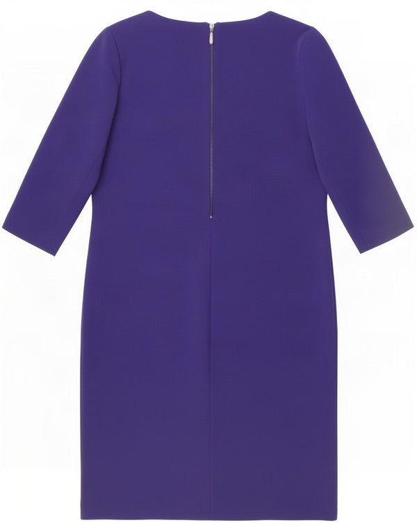 Libra Robe droite à manches 3/4 pour femme UK 10 Small Bleu marine