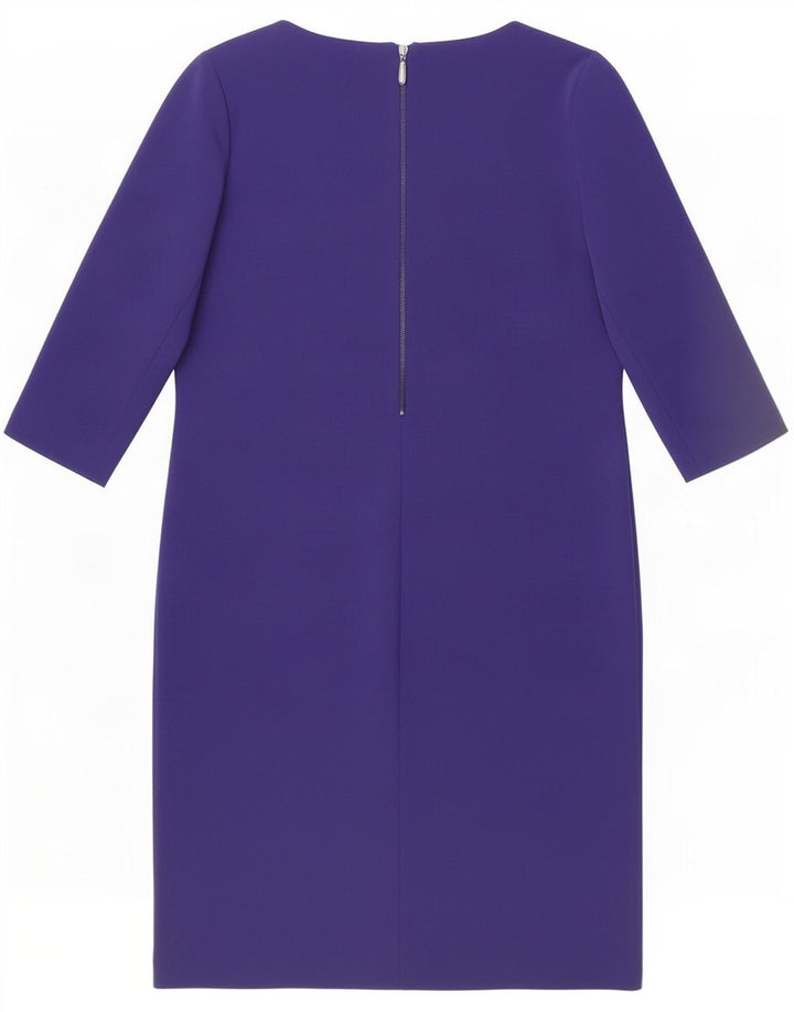 Libra Robe droite à manches 3/4 pour femme UK 10 Small Bleu marine