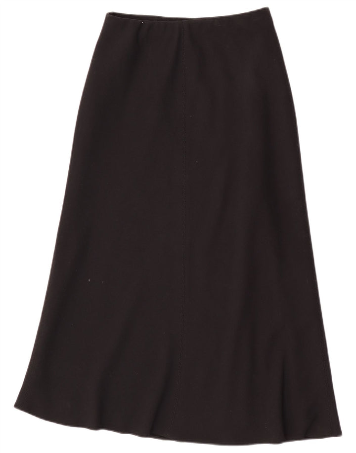 Marks & Spencer Jupe longue pour femme UK 10 Small W26 Noir Polyester