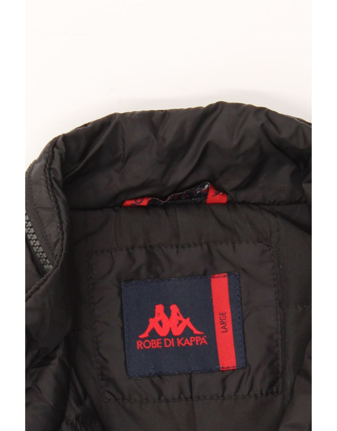 KAPPA Womens Padded Jacket UK 14 Large Black Polyamide Vintage Kappa and Second-Hand Kappa from Messina Hembry 