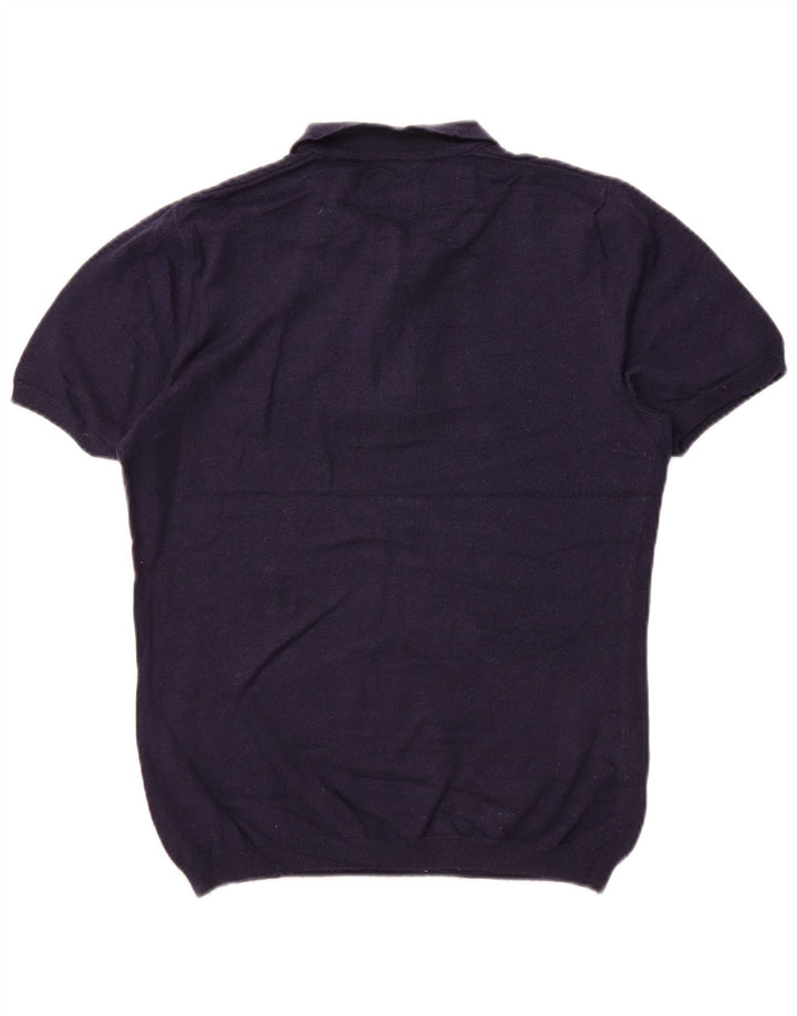 Farah Pull à manches courtes et col polo pour homme Bleu marine moyen