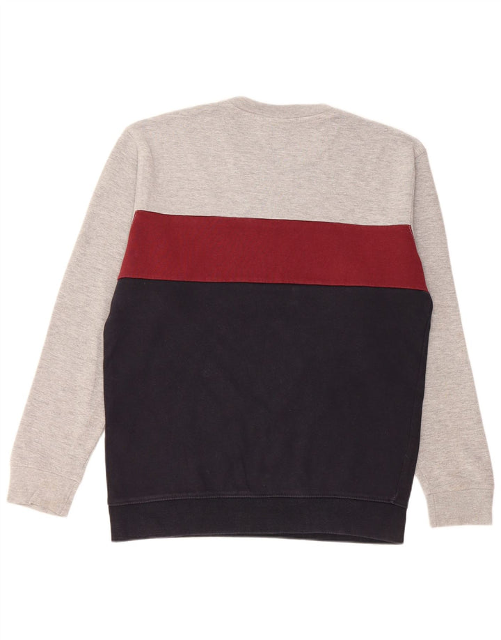 Zara Homme Sweatshirt Jumper Large Multicolore Colourblock Coton
