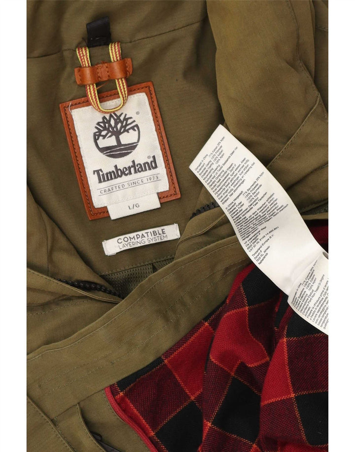 Timberland Veste utilitaire pour homme UK 40 Grand coton kaki
