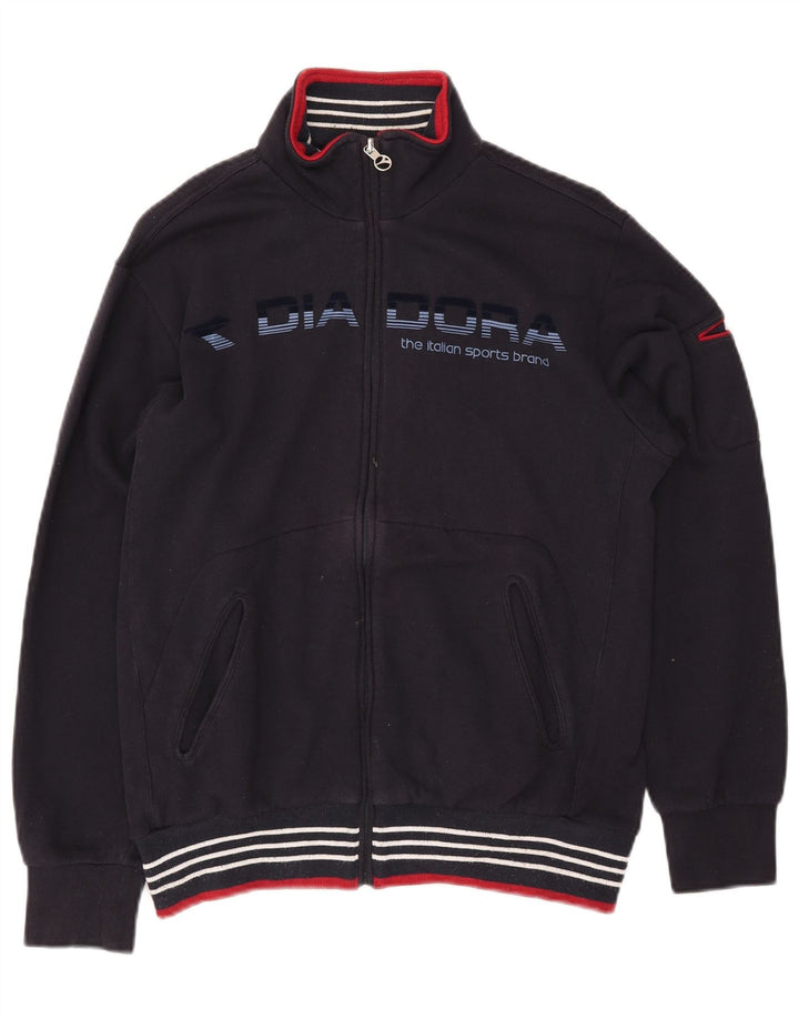 DIADORA Veste de Survêtement Graphique Homme Bleu Marine Moyen Coton