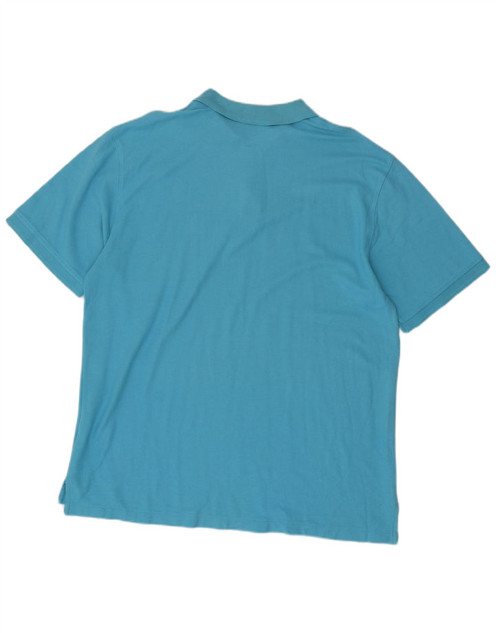 L.L.BEAN Polo Homme XL Bleu Coton