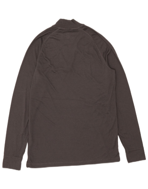 Mountain Warehouse Haut de survêtement à col zippé pour homme Gris Taille L