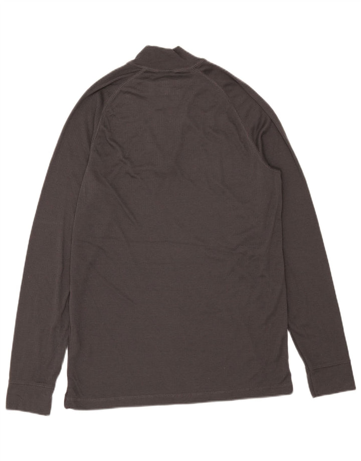 Mountain Warehouse Haut de survêtement à col zippé pour homme Gris Taille L
