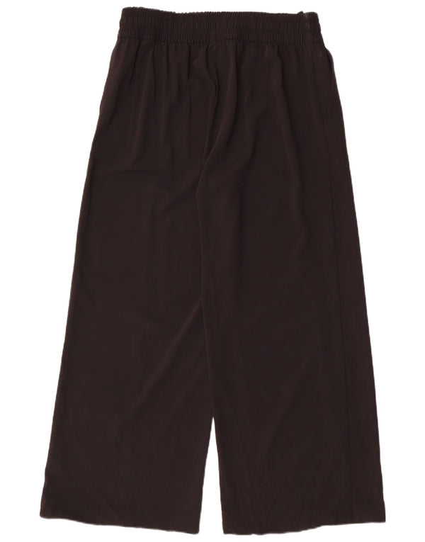 Marks & Spencer Pantalon décontracté à jambe large pour femme UK 12 Medium W32 L28 Noir