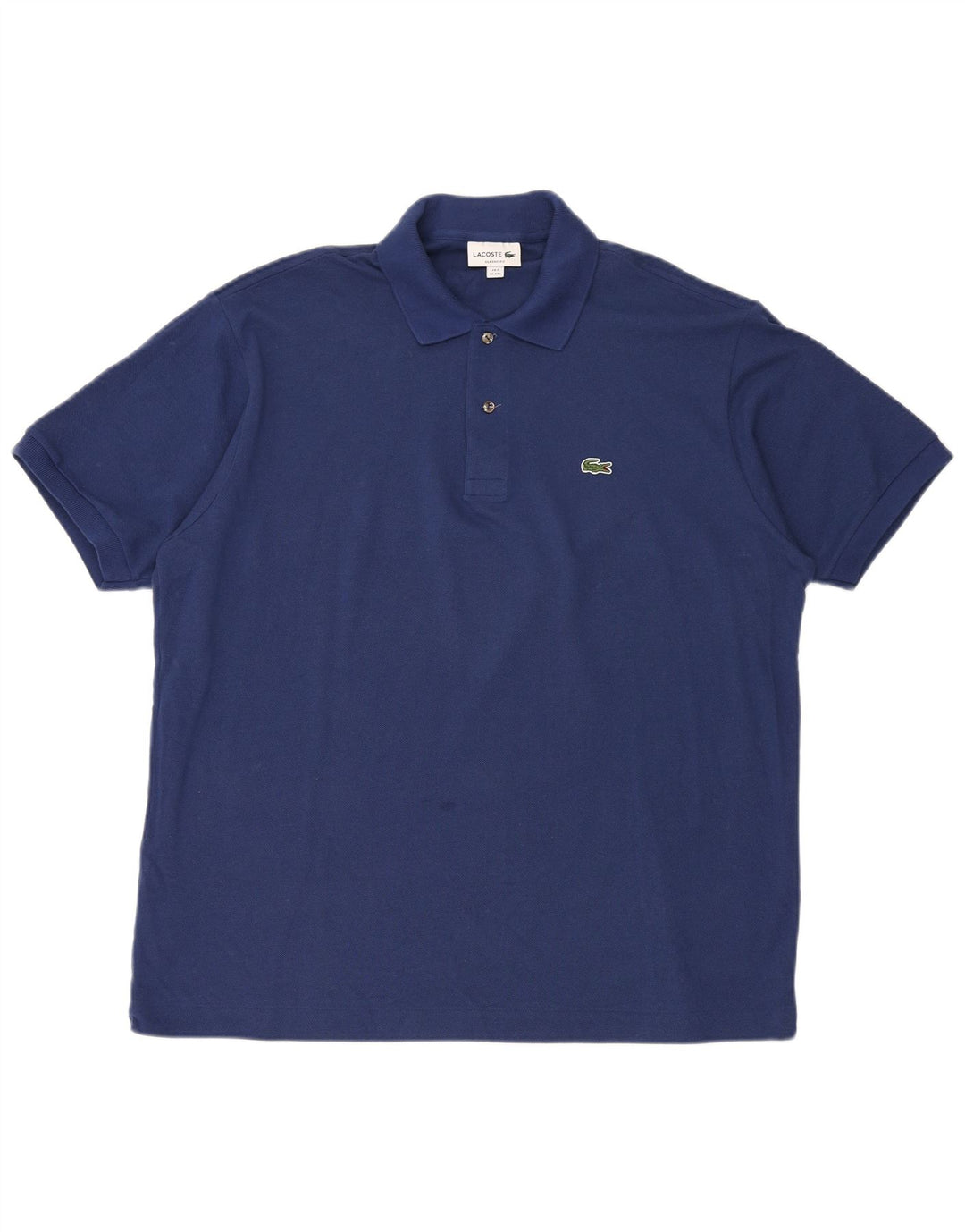 LACOSTE Polo coupe classique pour homme taille 7 2XL bleu coton